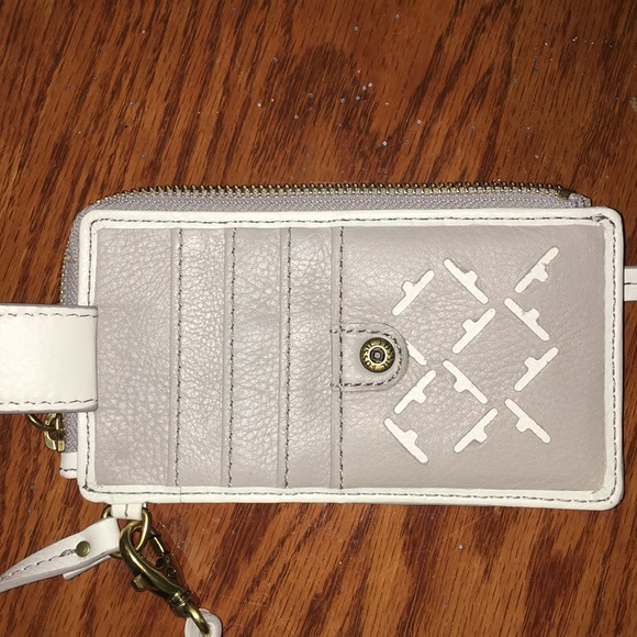 Stylish White and Gray Women's Wallet - Picture 1 of 5